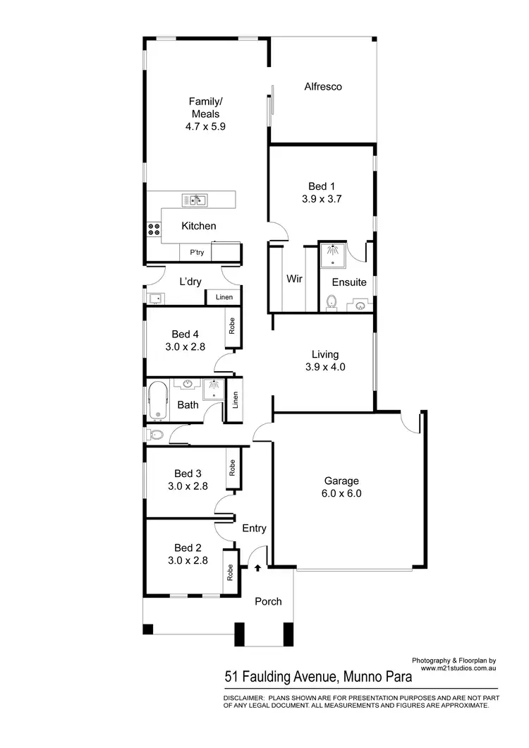 Floorplan of Homely house listing, 51 Faulding Avenue, Munno Para SA 5115