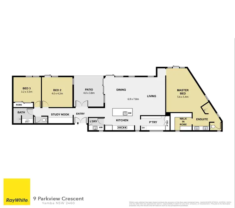 Floorplan of Homely house listing, 9 Parkview Crescent, Yamba NSW 2464
