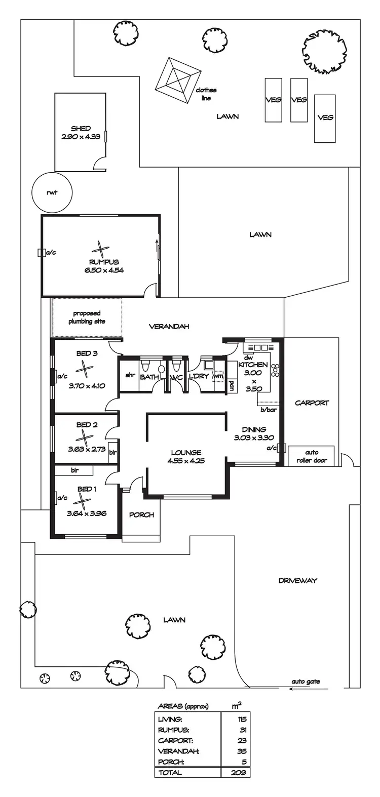 Floorplan of Homely house listing, 3 Lauder Avenue, Sefton Park SA 5083