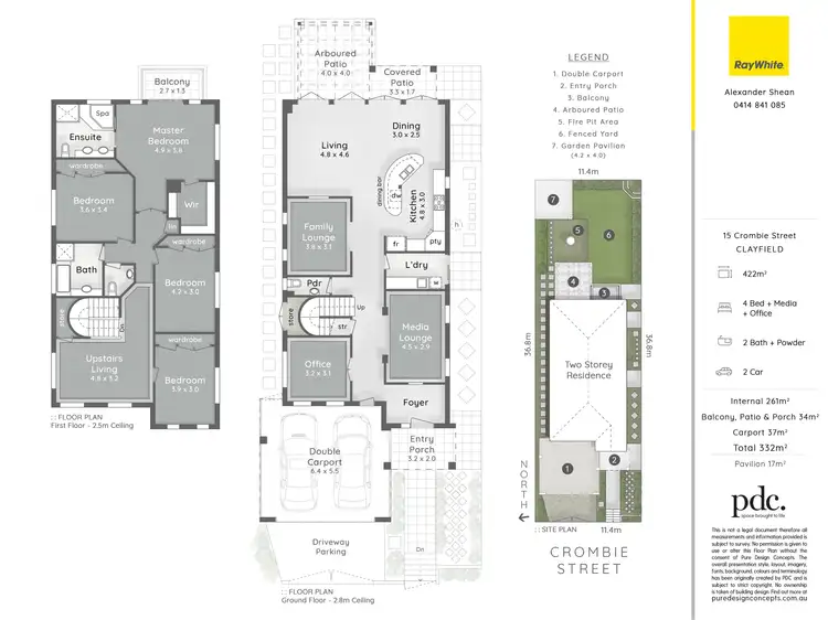 Floorplan of Homely house listing, 15 Crombie Street, Clayfield QLD 4011