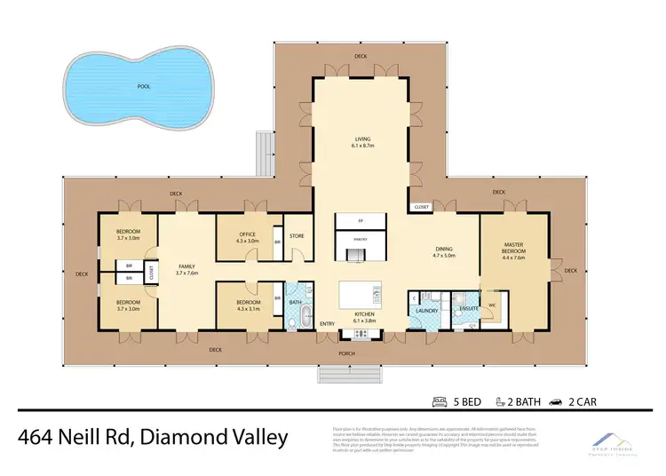 Floorplan of Homely house listing, 464 Neill Road, Diamond Valley QLD 4553