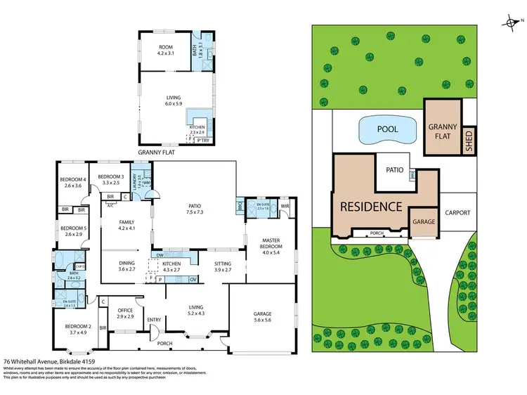 Floorplan of Homely house listing, 76 Whitehall Avenue, Birkdale QLD 4159