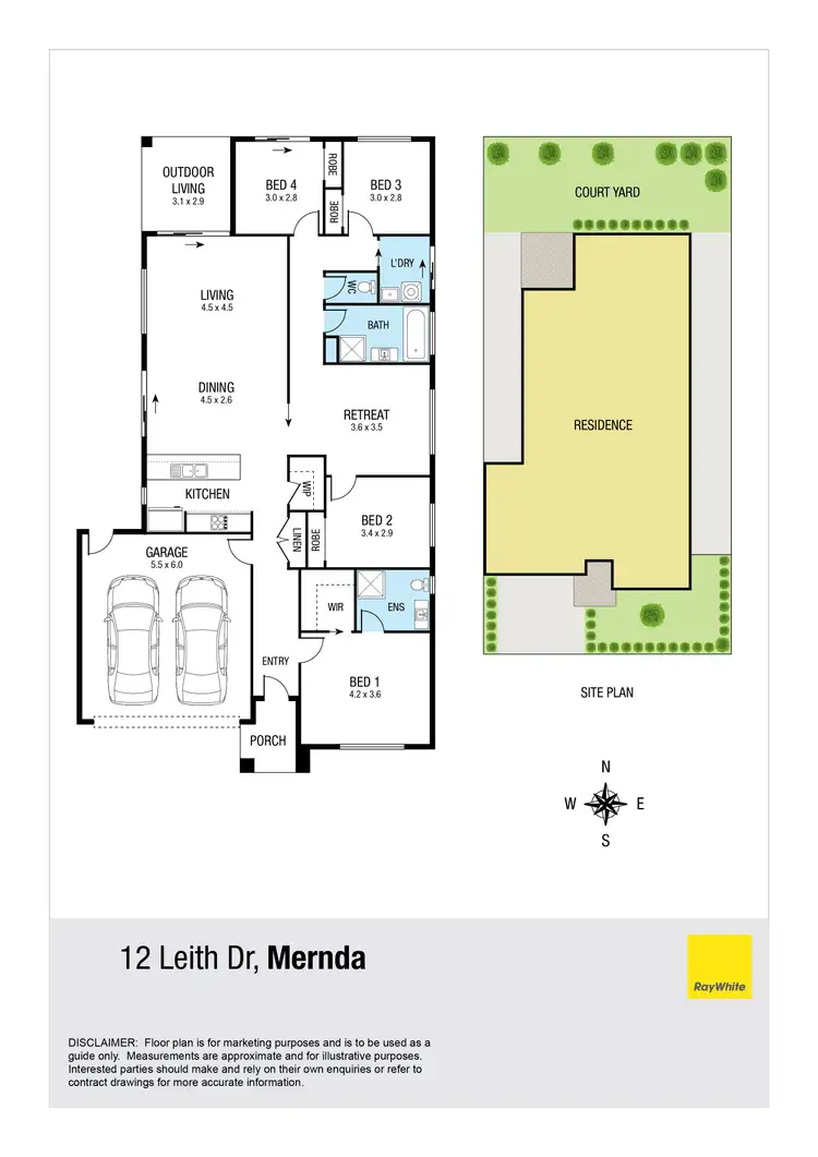 Floorplan of Homely house listing, 12 Leith Drive, Mernda VIC 3754