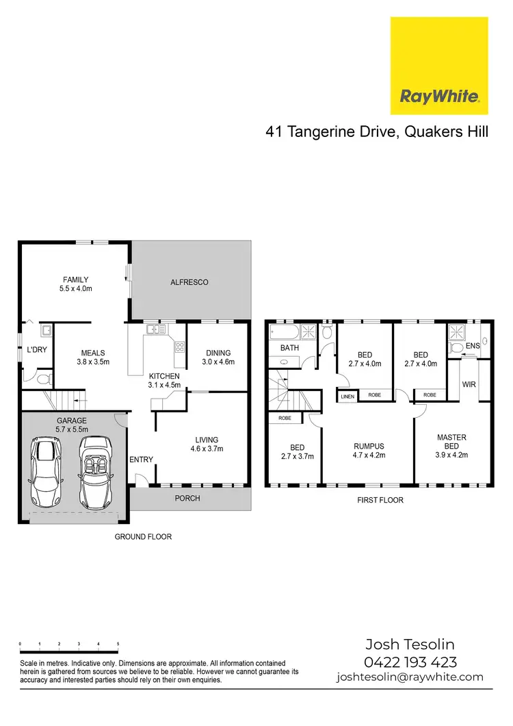 Floorplan of Homely house listing, 41 Tangerine Drive, Quakers Hill NSW 2763