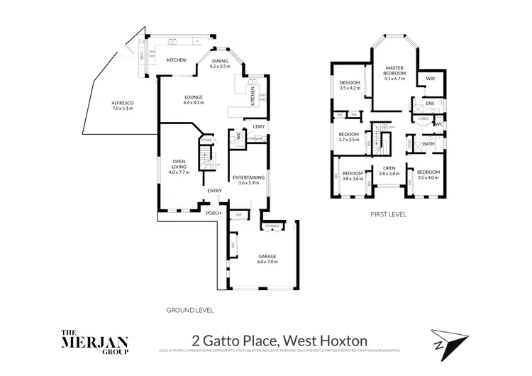 Floorplan of Homely house listing, 2 Gatto Place, West Hoxton NSW 2171