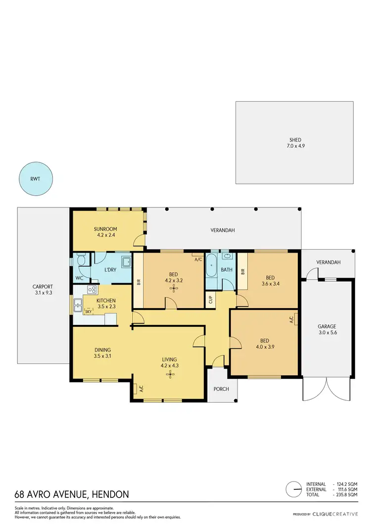 Floorplan of Homely house listing, 68 Avro Avenue, Hendon SA 5014