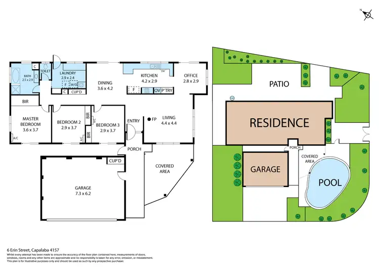 Floorplan of Homely house listing, 6 Erin Street, Capalaba QLD 4157
