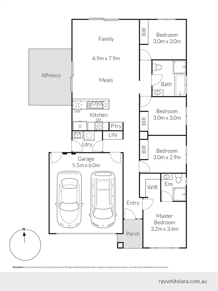 Floorplan of Homely house listing, 4 Brolga Way, Lara VIC 3212