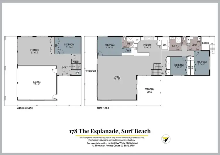 Floorplan of Homely house listing, 178 The Esplanade, Surf Beach VIC 3922