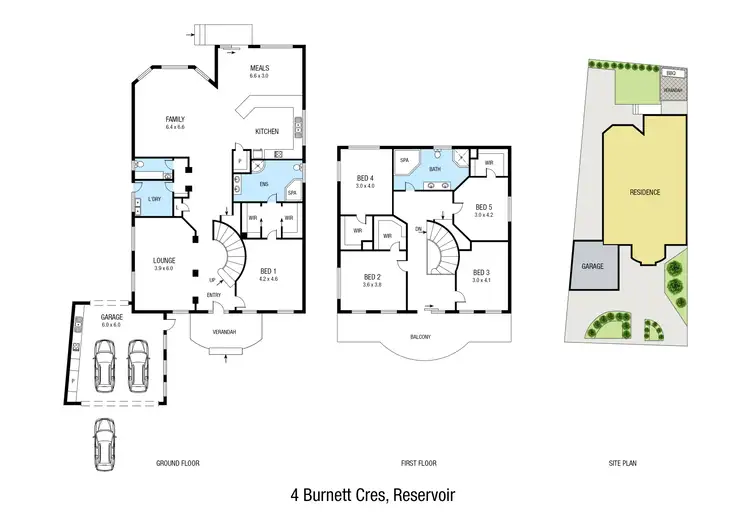 Floorplan of Homely house listing, 4 Burnett Crescent, Reservoir VIC 3073