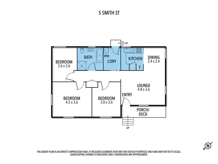 Floorplan of Homely house listing, 5 Smith Street, Seymour VIC 3660