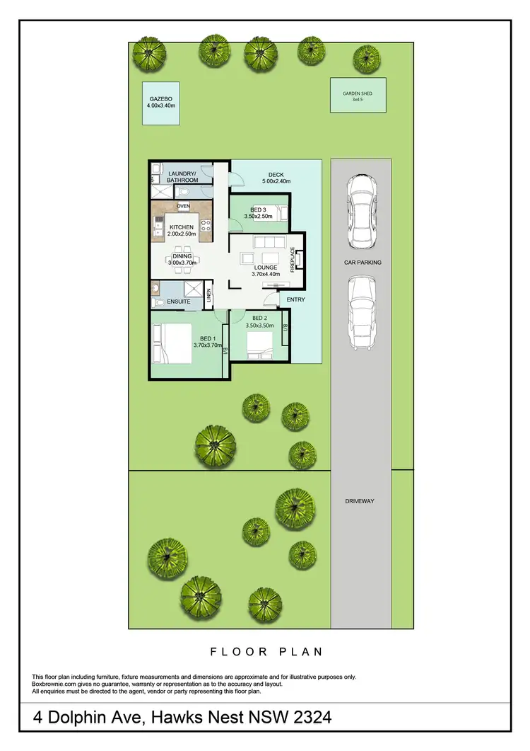 Floorplan of Homely house listing, 4 Dolphin Avenue, Hawks Nest NSW 2324