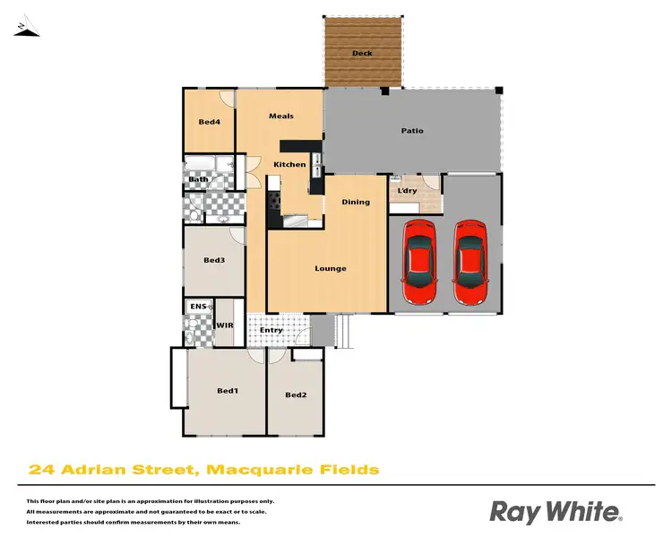 Floorplan of Homely house listing, 24 Adrian Street, Macquarie Fields NSW 2564