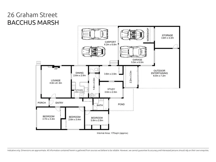 Floorplan of Homely house listing, 26 Graham Street, Bacchus Marsh VIC 3340