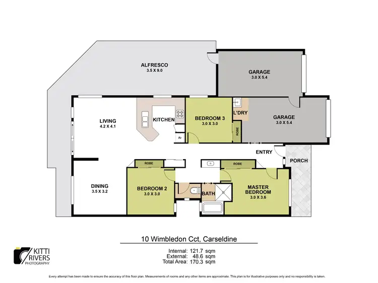 Floorplan of Homely house listing, 10 Wimbledon Circuit, Carseldine QLD 4034