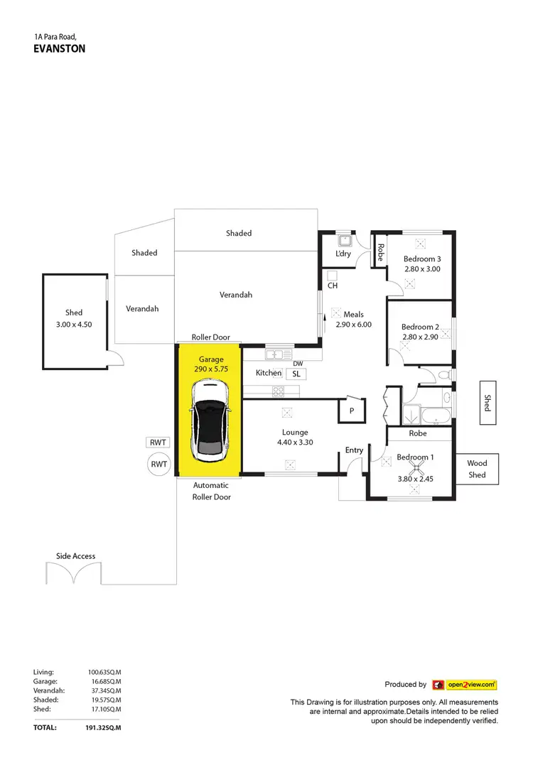 Floorplan of Homely house listing, 1A Para Road, Evanston SA 5116