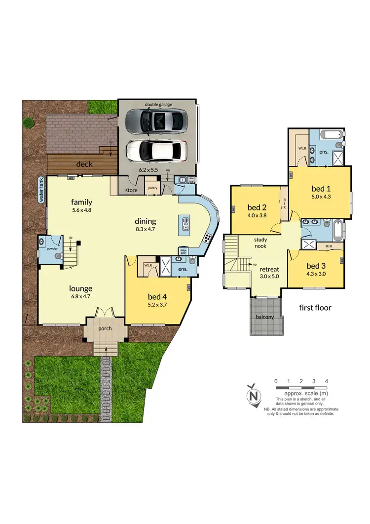Floorplan of Homely townhouse listing, 1/34 Mandowie Road, Glen Waverley VIC 3150