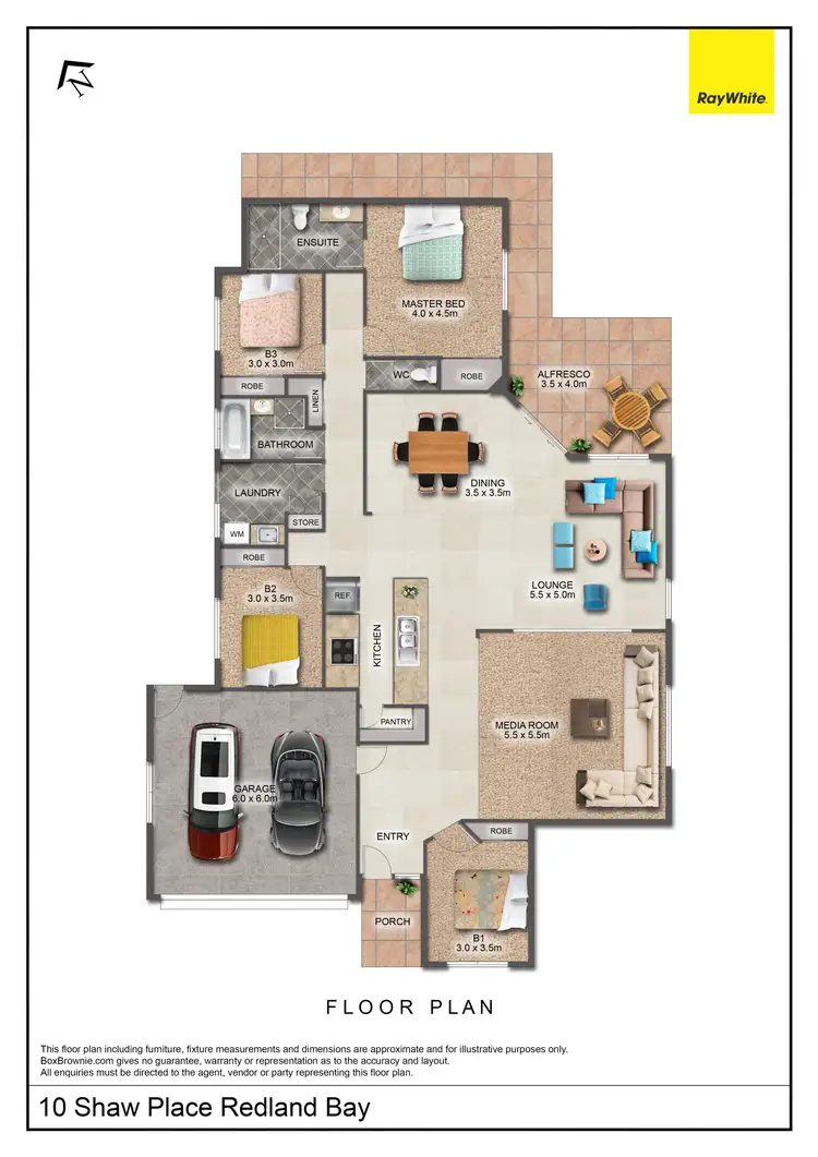 Floorplan of Homely house listing, 10 Shaw Place, Redland Bay QLD 4165
