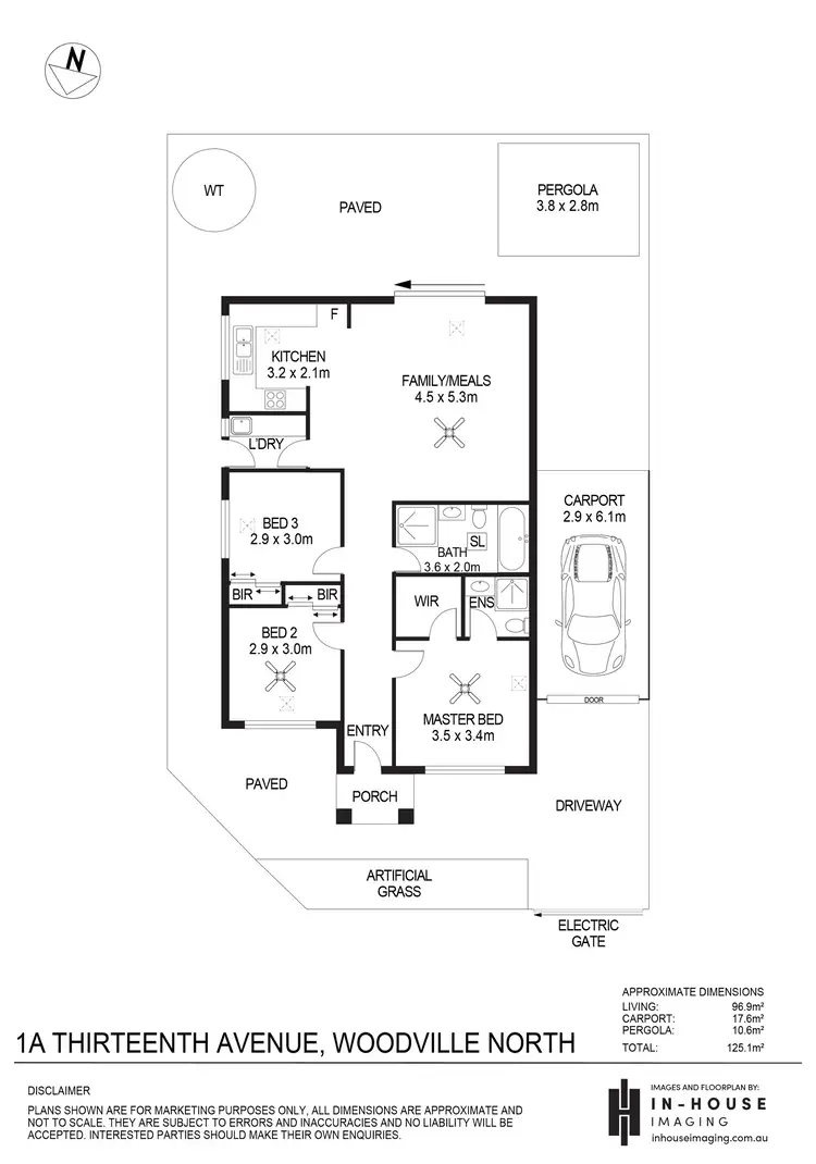 Floorplan of Homely house listing, 1A Thirteenth Avenue, Woodville North SA 5012