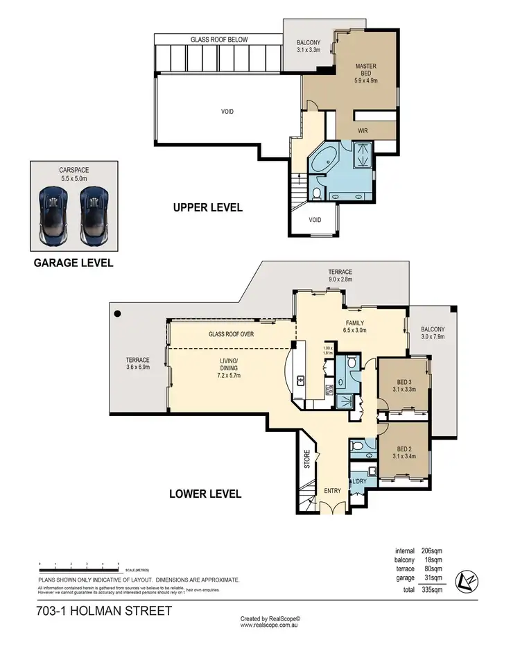 Floorplan of Homely apartment listing, 703/1 Holman Street, Kangaroo Point QLD 4169