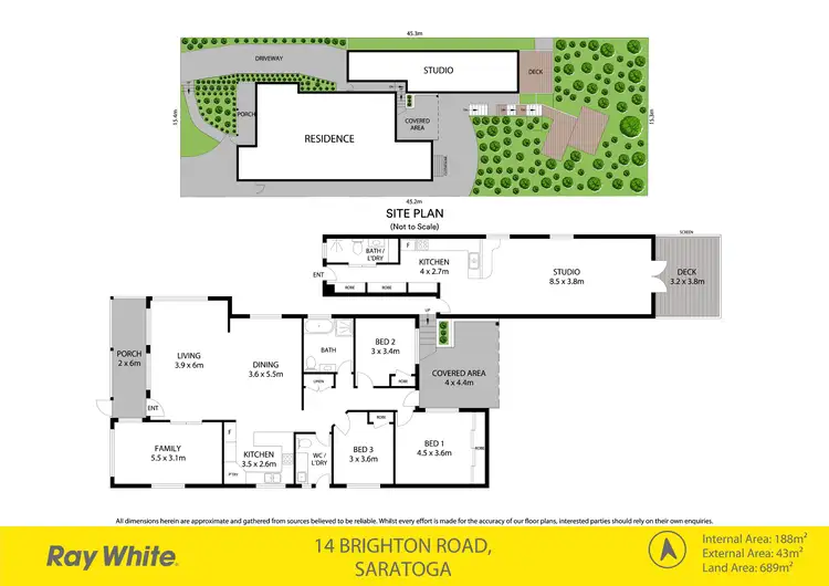 Floorplan of Homely house listing, 14 Brighton Road, Saratoga NSW 2251