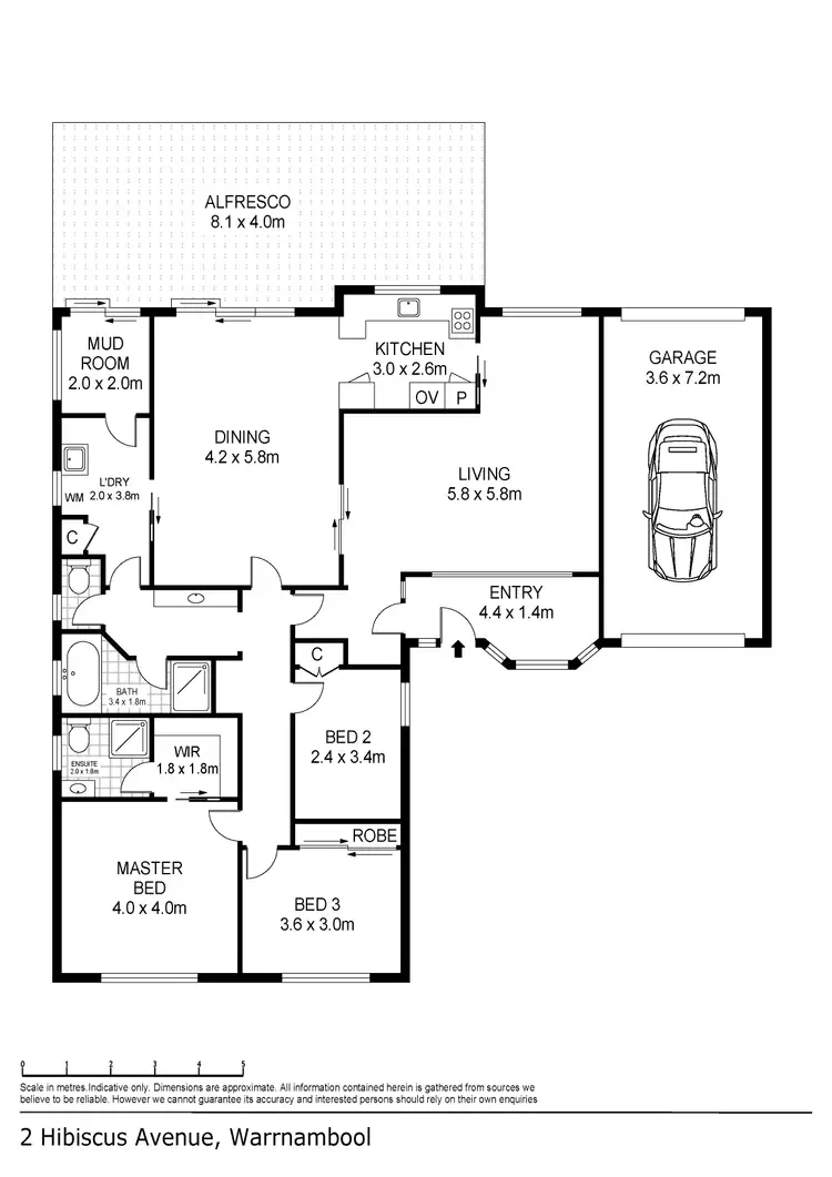 Floorplan of Homely house listing, 2 Hibiscus Avenue, Warrnambool VIC 3280