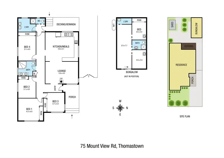 Floorplan of Homely house listing, 75 Mount View Road, Thomastown VIC 3074