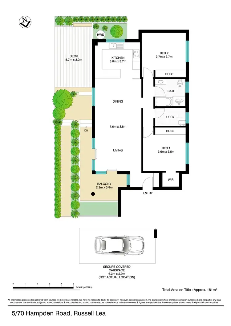 Floorplan of Homely apartment listing, 5/70 Hampden Road, Russell Lea NSW 2046