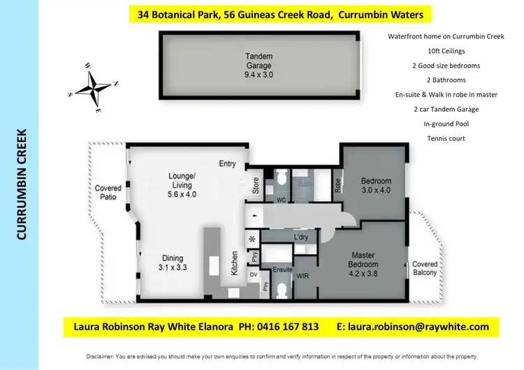 Floorplan of Homely unit listing, 34/56-70 Guineas Creek Road, Currumbin Waters QLD 4223