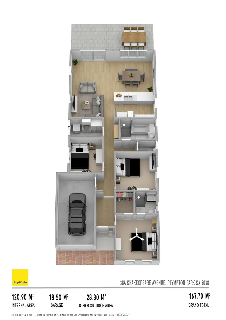 Floorplan of Homely house listing, 38A Shakespeare Avenue, Plympton Park SA 5038