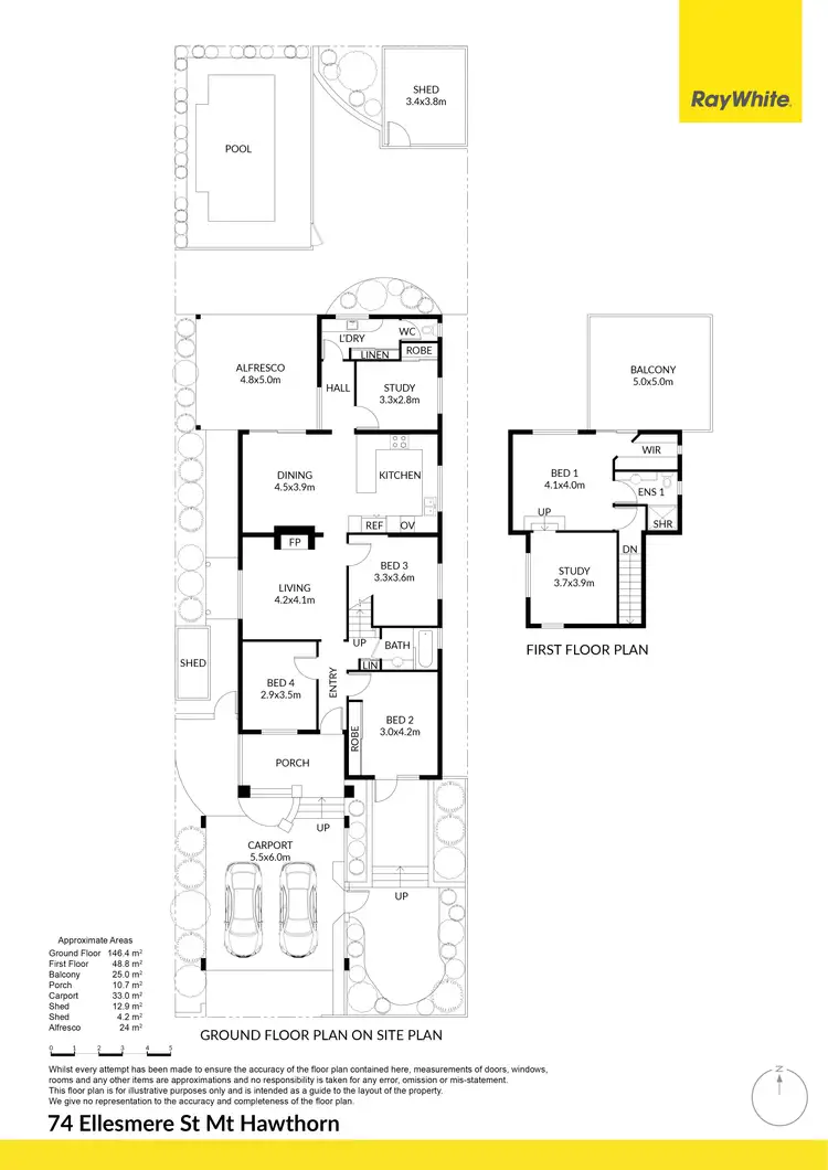 Floorplan of Homely house listing, 74 Ellesmere Street, Mount Hawthorn WA 6016