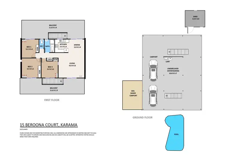 Floorplan of Homely house listing, 15 Beroona Court, Karama NT 812