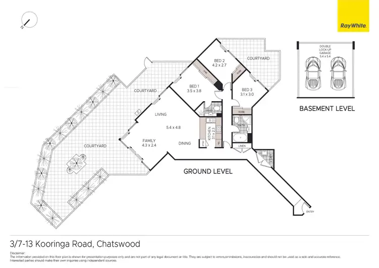 Floorplan of Homely unit listing, 3/7-13 Kooringa Road, Chatswood NSW 2067