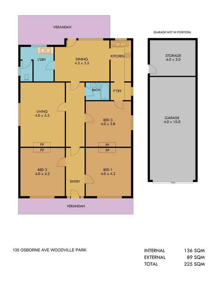 Floorplan of Homely house listing, 135 Osborne Avenue, Woodville Park SA 5011