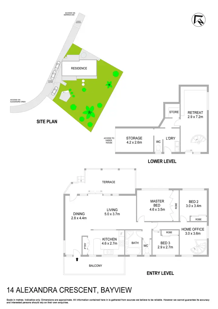 Floorplan of Homely house listing, 14 Alexandra Crescent, Bayview NSW 2104