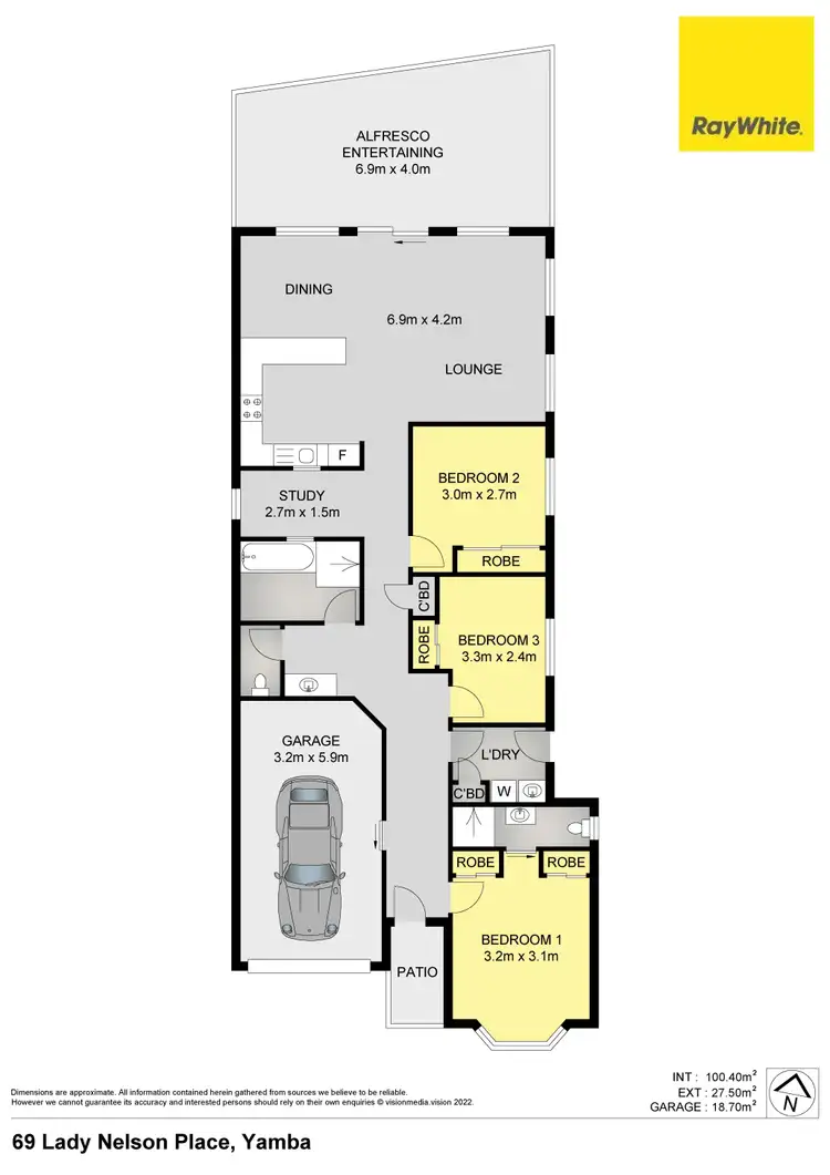 Floorplan of Homely house listing, 69 Lady Nelson, Yamba NSW 2464