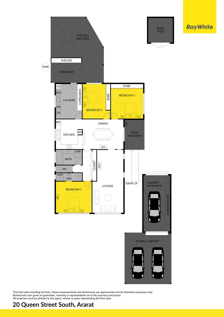 Floorplan of Homely house listing, 20 Queen Street South, Ararat VIC 3377