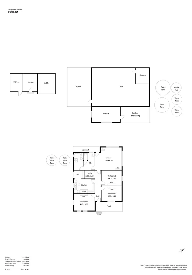 Floorplan of Homely house listing, 19 Taylors Run Road, Kapunda SA 5373