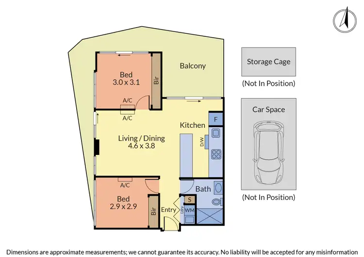 Floorplan of Homely apartment listing, 601/42a Nelson Street, Ringwood VIC 3134