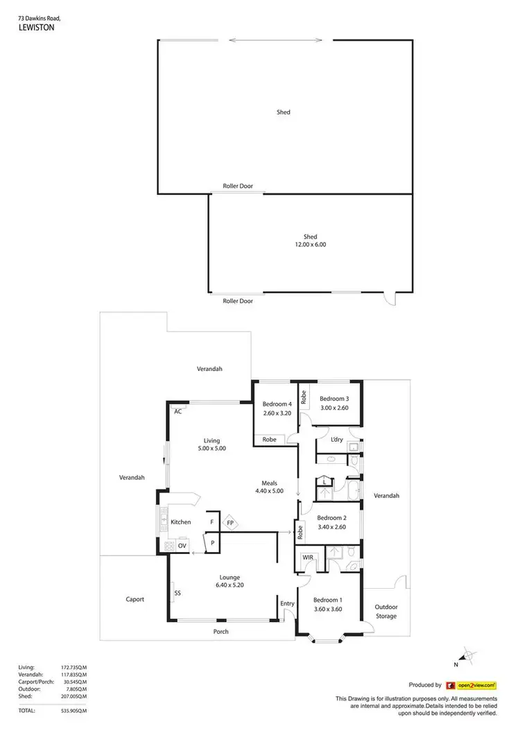 Floorplan of Homely house listing, 73 Dawkins Road, Lewiston SA 5501