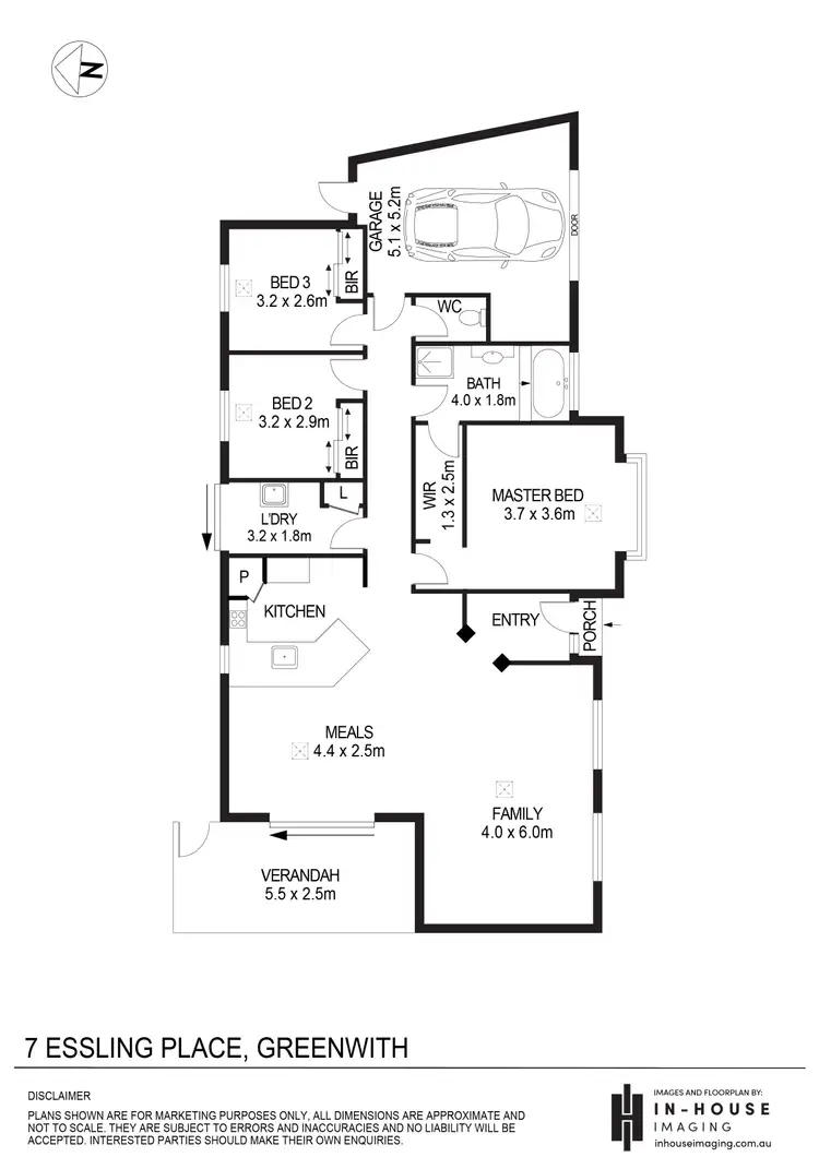 Floorplan of Homely house listing, 7 Essling Place, Greenwith SA 5125