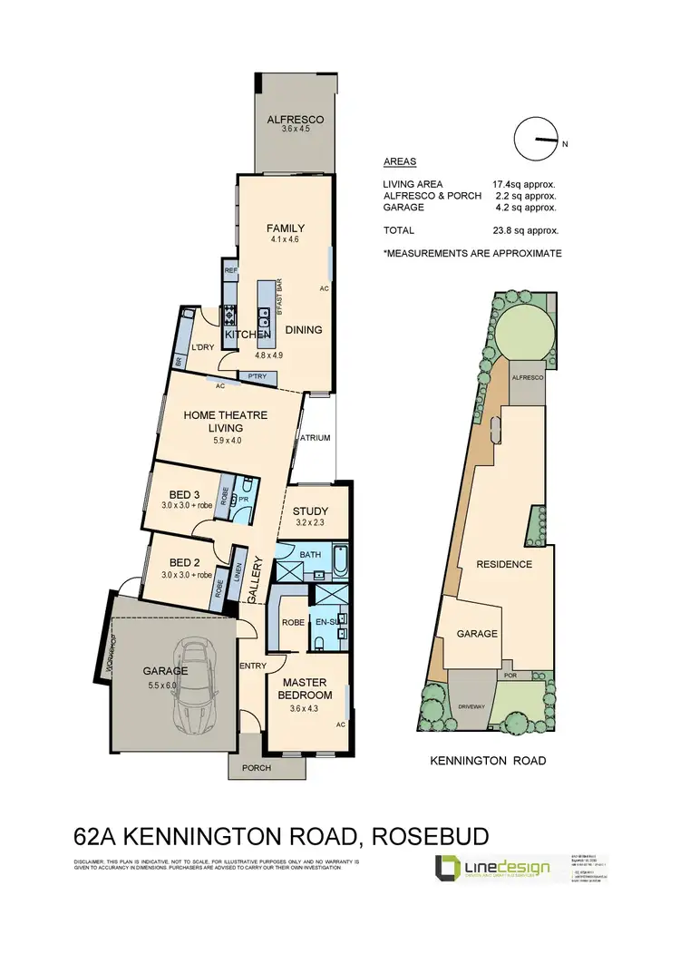 Floorplan of Homely house listing, 62A Kennington Road, Rosebud VIC 3939