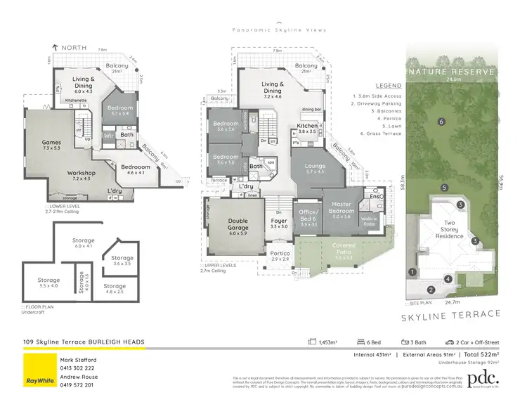 Floorplan of Homely house listing, 109 Skyline Terrace, Burleigh Heads QLD 4220