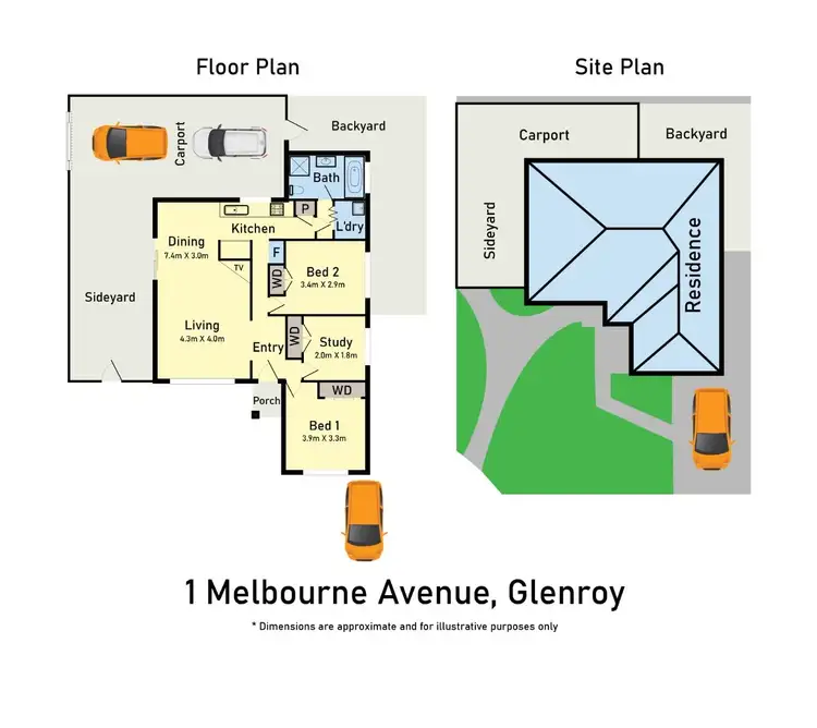 Floorplan of Homely house listing, 1 Melbourne Avenue, Glenroy VIC 3046