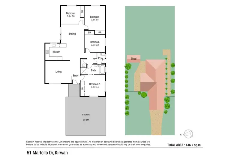 Floorplan of Homely house listing, 51 Martello Drive, Kirwan QLD 4817