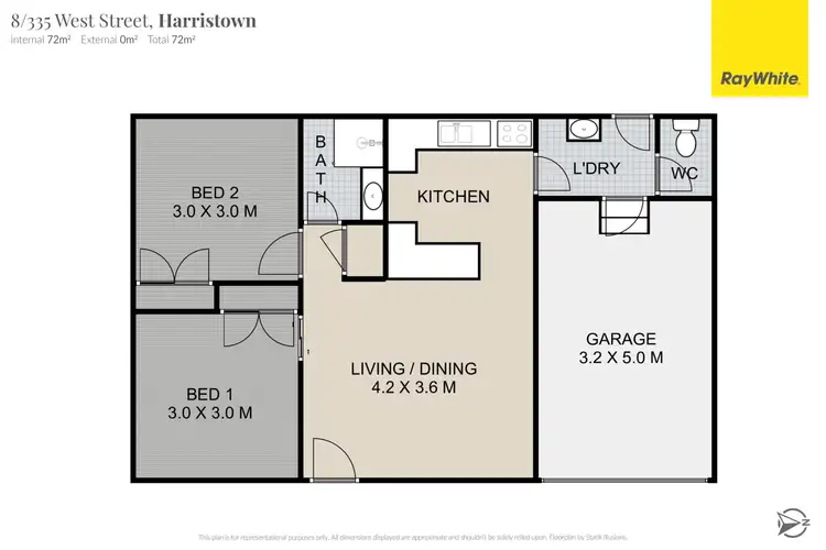 Floorplan of Homely unit listing, 8/335 West Street, Harristown QLD 4350