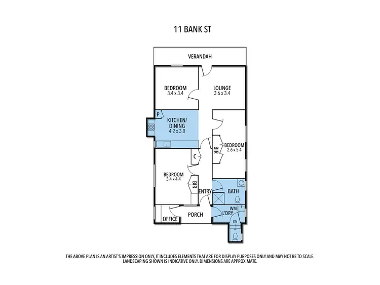 Floorplan of Homely house listing, 11 Bank Street, Avenel VIC 3664