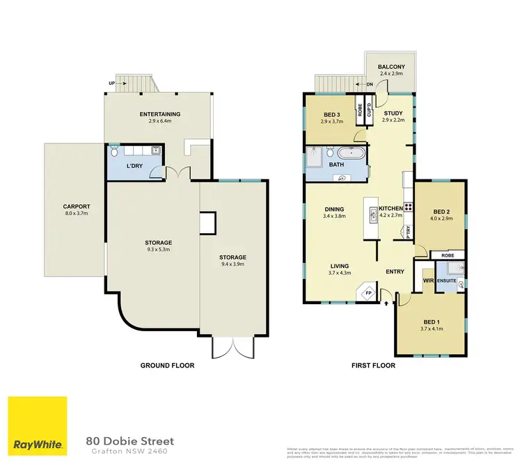 Floorplan of Homely house listing, 80 Dobie Street, Grafton NSW 2460