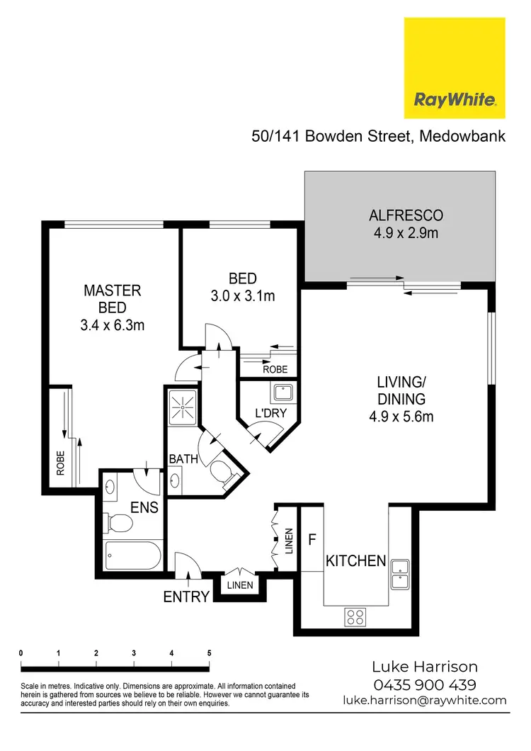 Floorplan of Homely apartment listing, 50/141 Bowden Street, Meadowbank NSW 2114