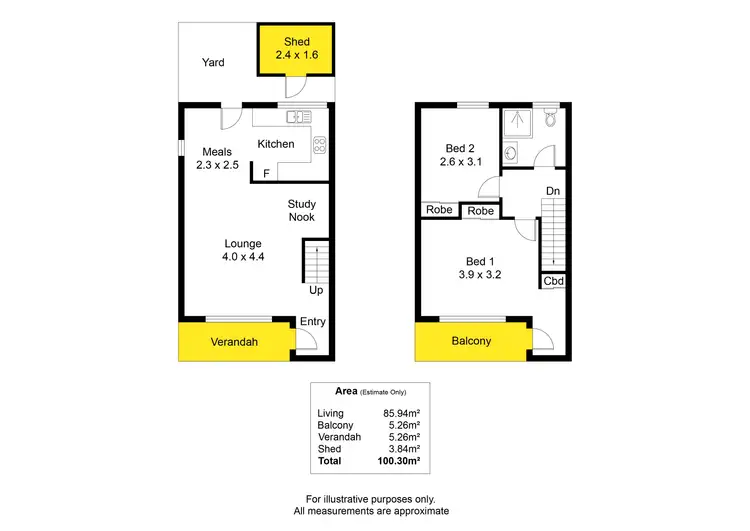 Floorplan of Homely townhouse listing, 15/1 Gore Street, Glenelg North SA 5045